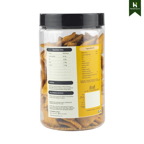 Baked Makai Mathri - Masala Flavour (Spicy)