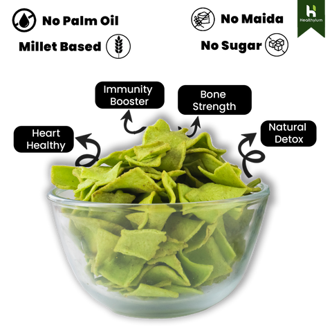 Palak & Blackgram (Urad) Chips