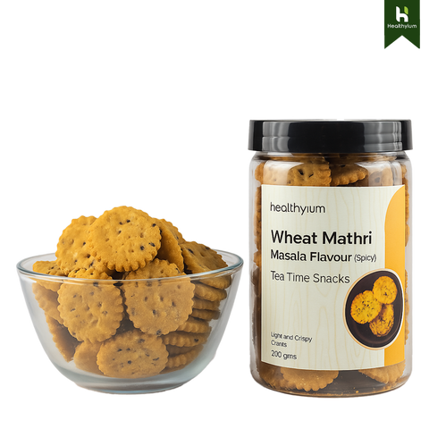 Wheat Mathri - Baked & Masala Flavour (Spicy)