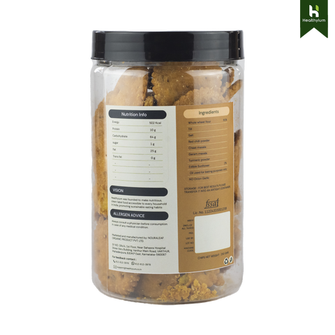 Wheat Mathri - Baked & Masala Flavour (Spicy)