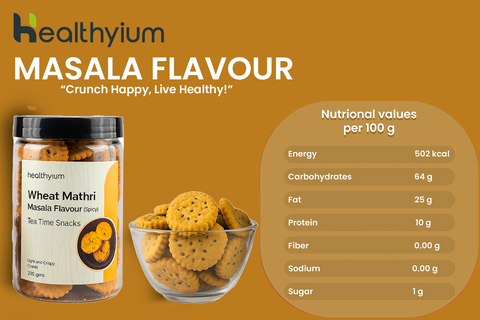 Wheat Mathri - Baked & Masala Flavour (Spicy)