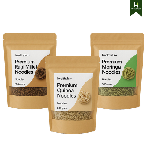 Ragi, Moringa, Quinnoa Noodles
